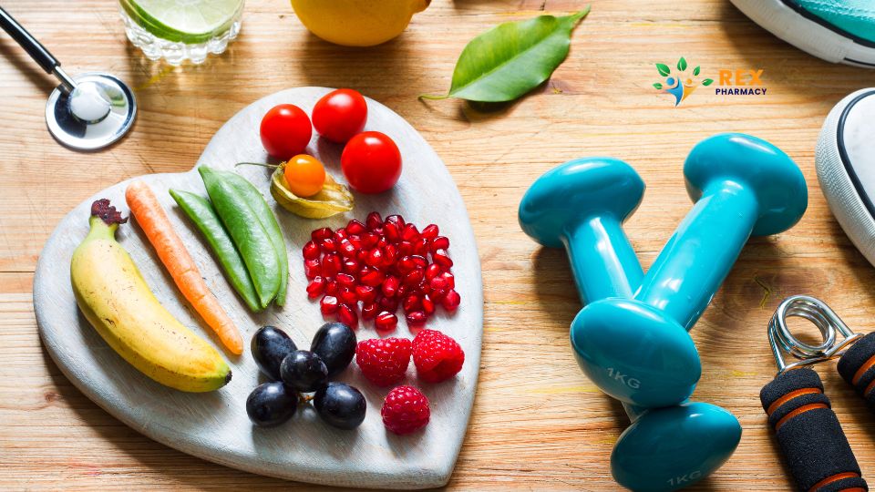 Weight loss tools and healthy food