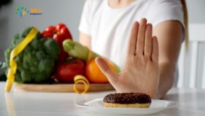 Rejecting unhealthy food options to support weight