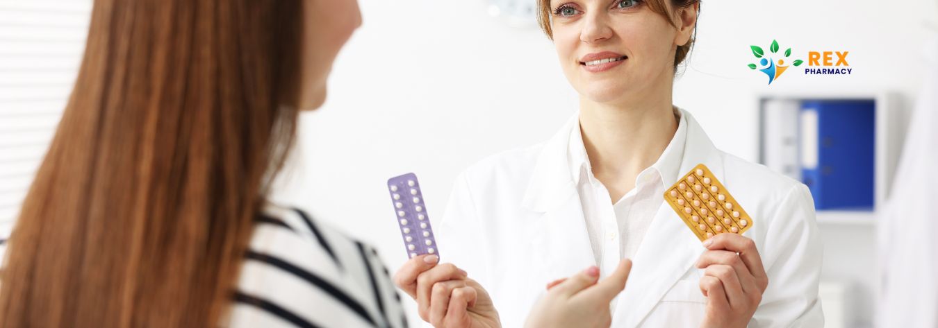 Woman discussing contraception and weight loss